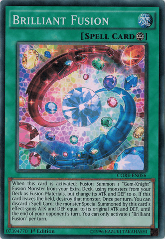 Brilliant Fusion [CORE-EN056] Super Rare - Doe's Cards