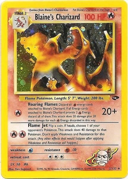 Blaine's Charizard (2/132) [Gym Challenge Unlimited] - Doe's Cards