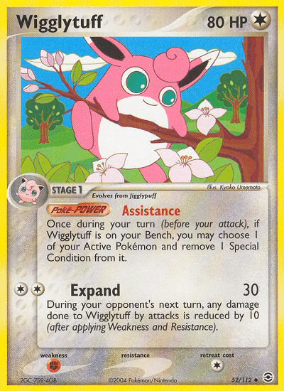 Wigglytuff (52/112) [EX: FireRed & LeafGreen] - Doe's Cards