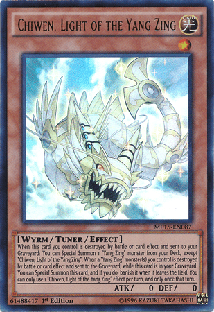 Chiwen, Light of the Yang Zing [MP15-EN087] Ultra Rare - Doe's Cards