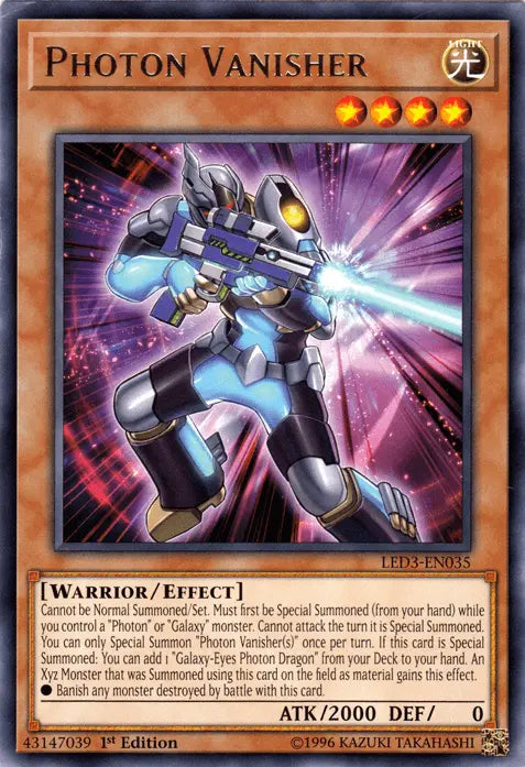 Photon Vanisher [LED3-EN035] Rare - Doe's Cards