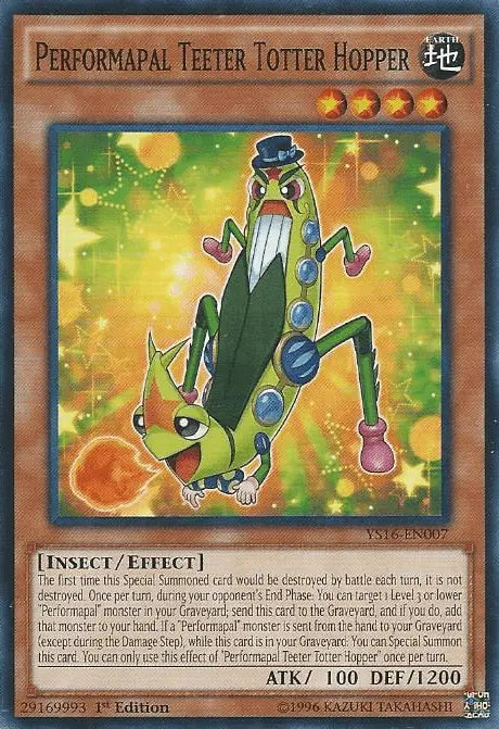 Performapal Teeter Totter Hopper [YS16-EN007] Common - Doe's Cards