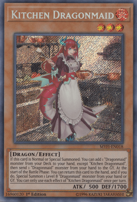 Kitchen Dragonmaid [MYFI-EN018] Secret Rare - Doe's Cards