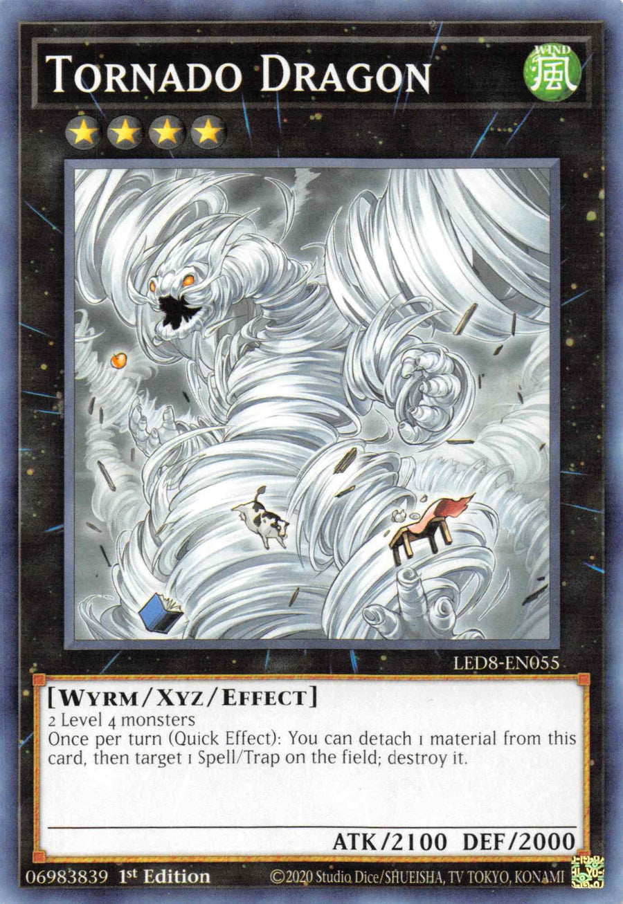 Tornado Dragon [LED8-EN055] Common - Doe's Cards