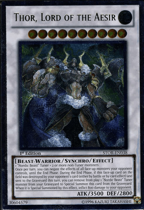 Thor, Lord of the Aesir [STOR-EN038] Ultimate Rare - Doe's Cards