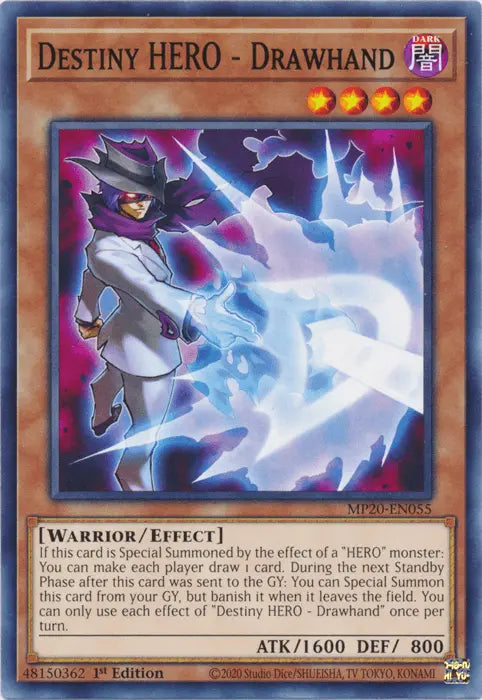 Destiny Hero - Drawhand [MP20-EN055] Common - Doe's Cards