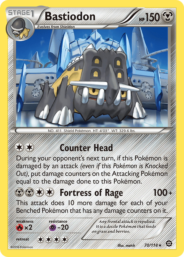 Bastiodon (70/114) [XY: Steam Siege] - Doe's Cards