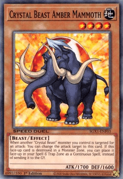 Crystal Beast Amber Mammoth [SGX1-ENF03] Common - Doe's Cards