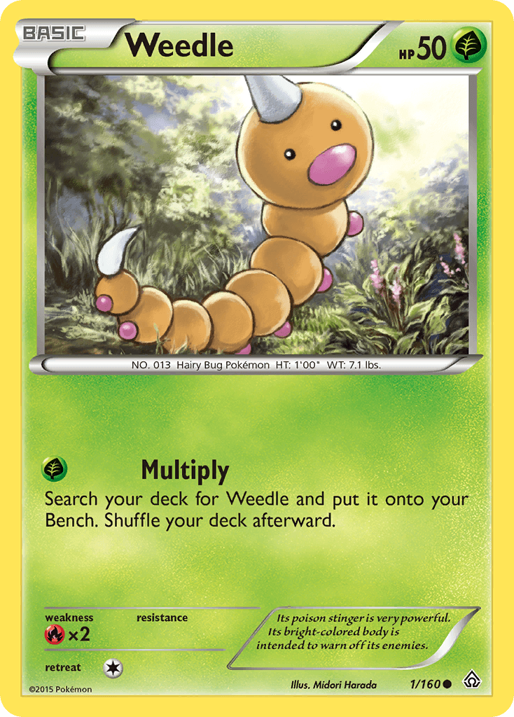 Weedle (1/160) [XY: Primal Clash] - Doe's Cards