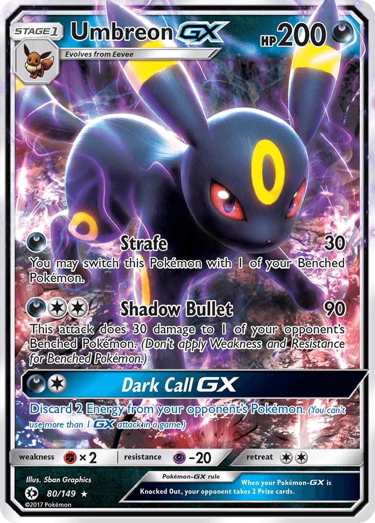 Umbreon GX (80/149) [Sun & Moon: Base Set] - Doe's Cards