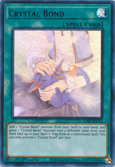 Crystal Bond (Blue) [LDS1-EN112] Ultra Rare - Doe's Cards