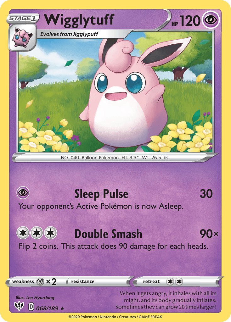 Wigglytuff (068/189) [Sword & Shield: Darkness Ablaze] - Doe's Cards