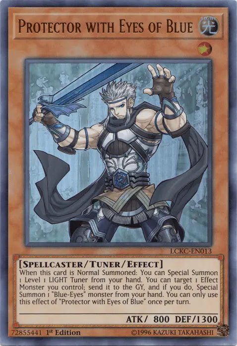 Protector with Eyes of Blue [LCKC-EN013] Ultra Rare - Doe's Cards