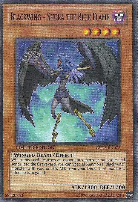 Blackwing - Shura the Blue Flame [GLD3-EN025] Common - Doe's Cards