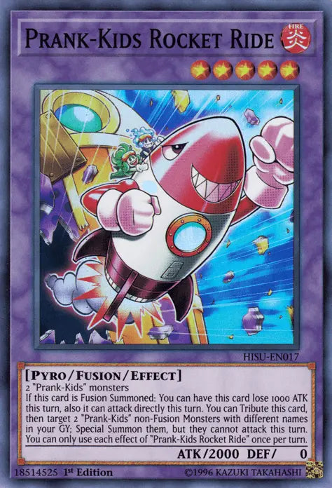 Prank-Kids Rocket Ride [HISU-EN017] Super Rare - Doe's Cards