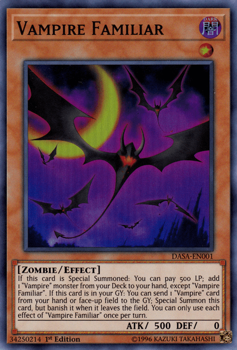 Vampire Familiar [DASA-EN001] Super Rare - Doe's Cards