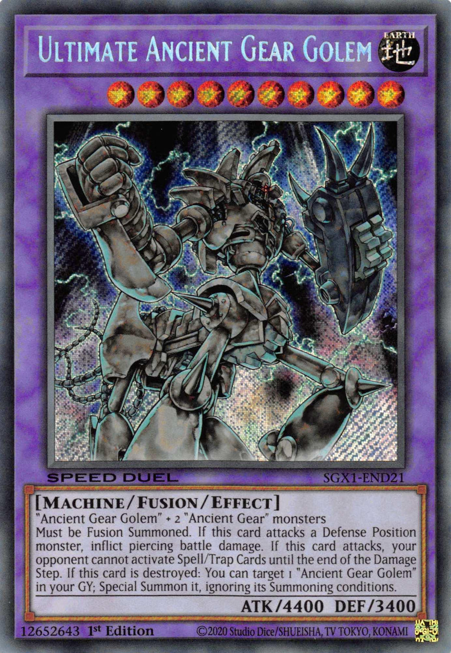 Ultimate Ancient Gear Golem [SGX1-END21] Secret Rare - Doe's Cards