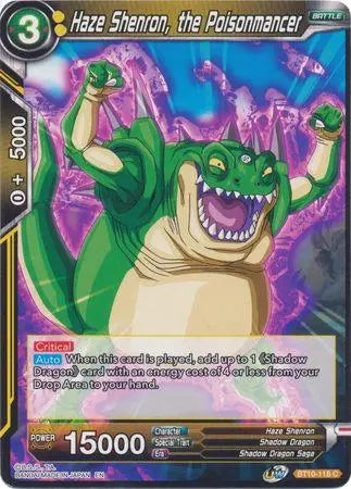 Haze Shenron, the Poisonmancer (BT10-118) [Rise of the Unison Warrior 2nd Edition] - Doe's Cards