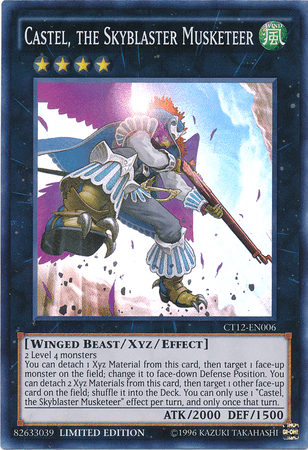 Castel, the Skyblaster Musketeer [CT12-EN006] Super Rare - Doe's Cards