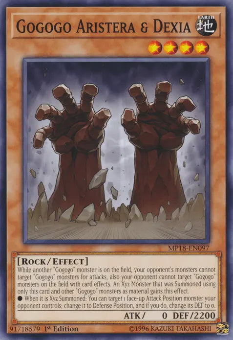 Gogogo Aristera & Dexia [MP18-EN097] Common - Doe's Cards