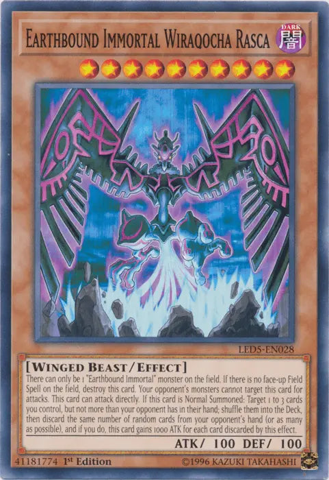 Earthbound Immortal Wiraqocha Rasca [LED5-EN028] Common - Doe's Cards