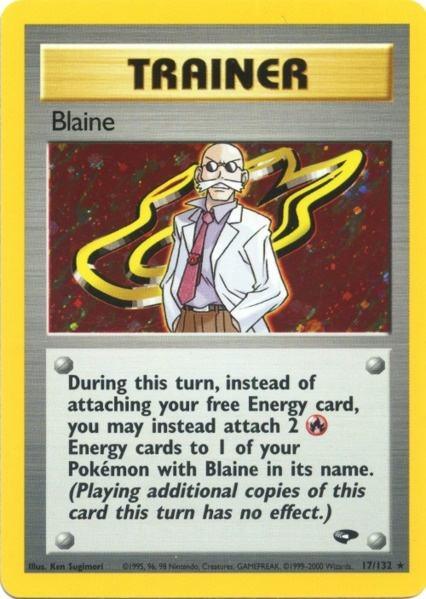 Blaine (17/132) [Gym Challenge Unlimited] - Doe's Cards