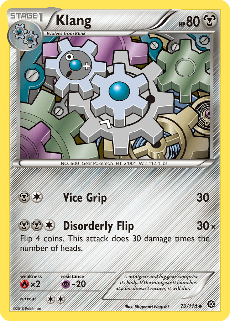 Klang (72/114) [XY: Steam Siege] - Doe's Cards