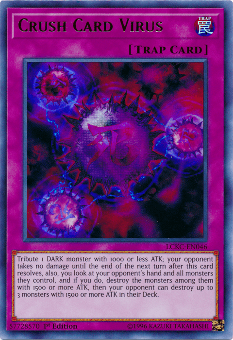 Crush Card Virus (Version 2) [LCKC-EN046] Ultra Rare - Doe's Cards