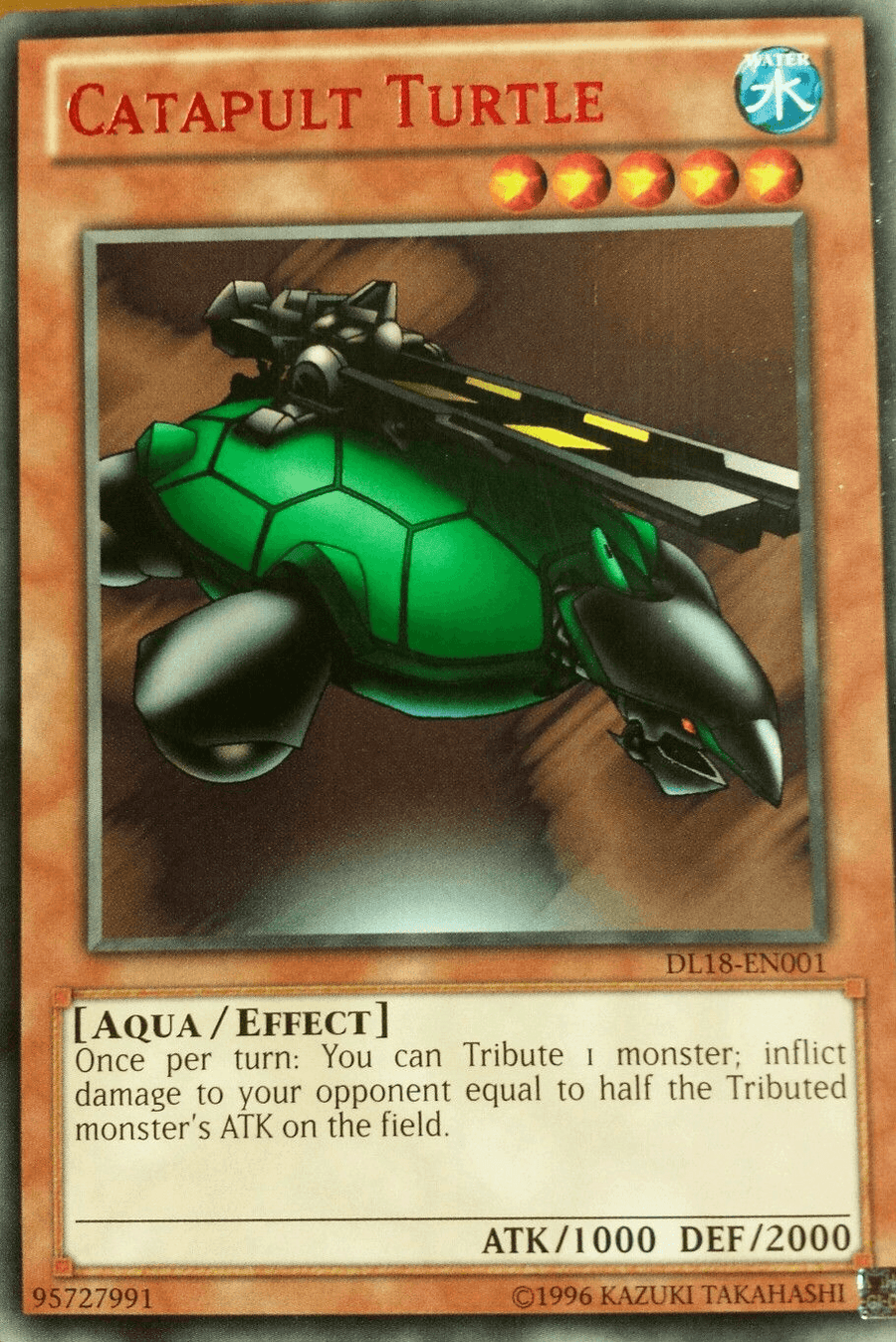 Catapult Turtle (Red) [DL18-EN001] Rare - Doe's Cards