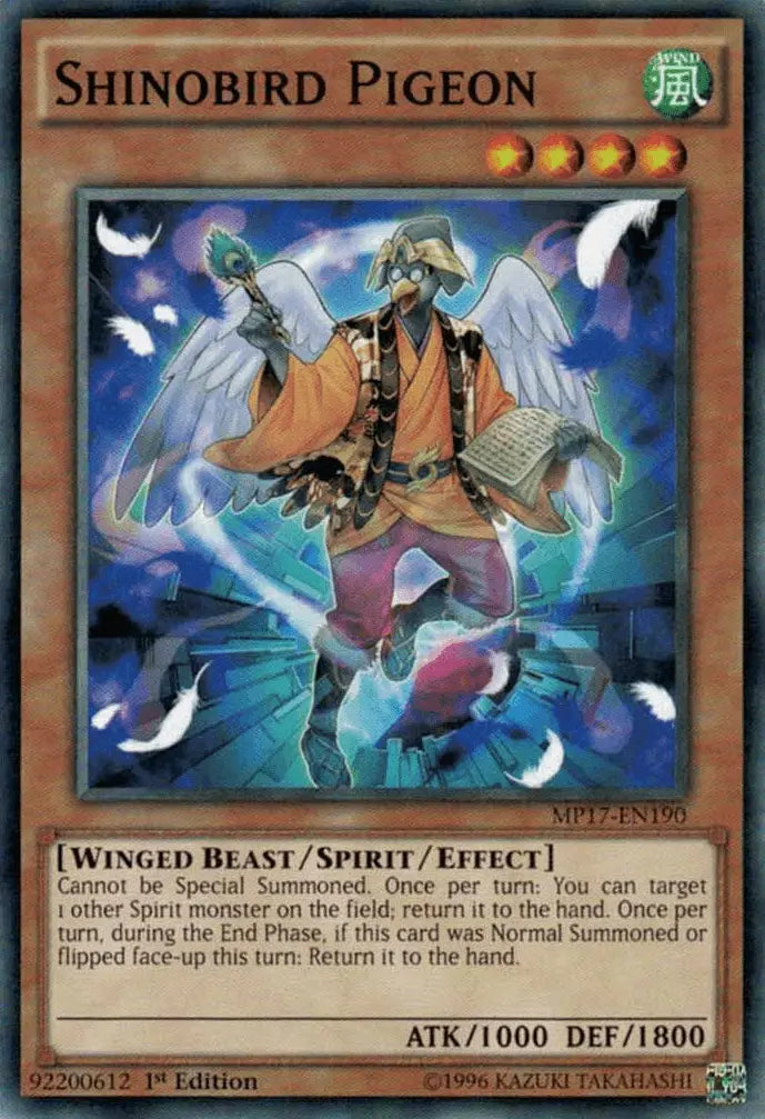 Shinobird Pigeon [MP17-EN190] Common - Doe's Cards