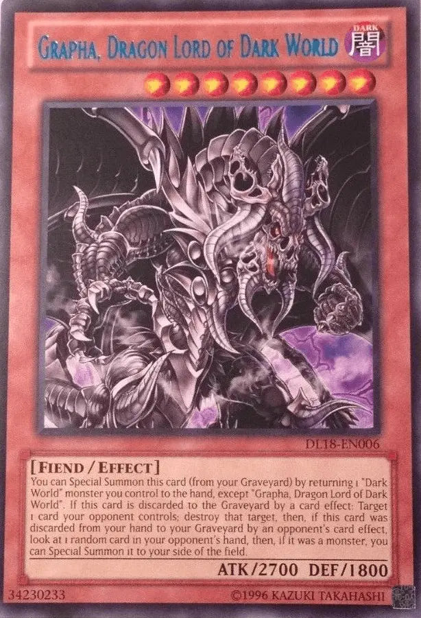 Grapha, Dragon Lord of Dark World (Blue) [DL18-EN006] Rare - Doe's Cards