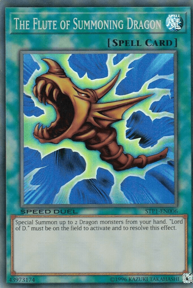 The Flute of Summoning Dragon [STP1-EN006] Super Rare - Doe's Cards