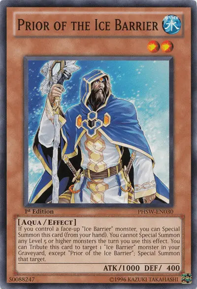 Prior of the Ice Barrier [PHSW-EN030] Common - Doe's Cards
