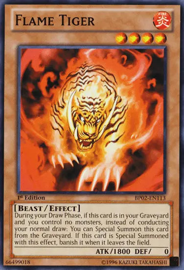 Flame Tiger [BP02-EN113] Common - Doe's Cards