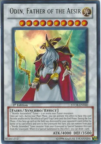 Odin, Father of the Aesir [STOR-EN040] Ultra Rare - Doe's Cards