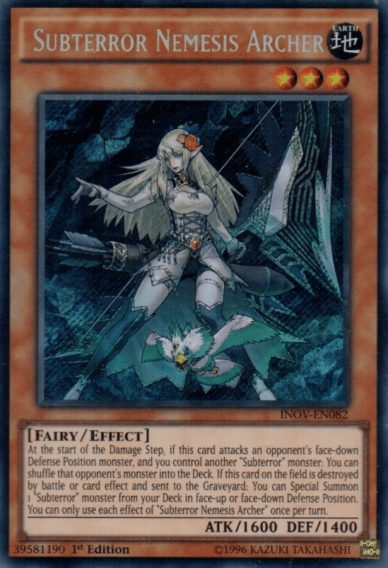 Subterror Nemesis Archer [INOV-EN082] Secret Rare - Doe's Cards