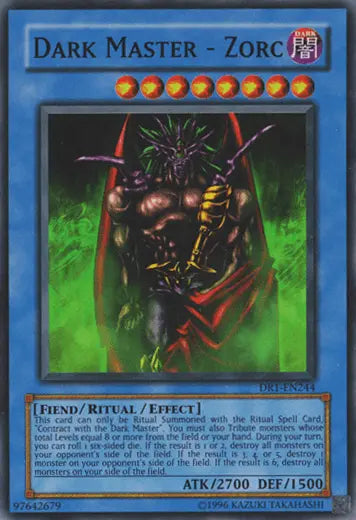 Dark Master - Zorc [DR1-EN244] Super Rare - Doe's Cards