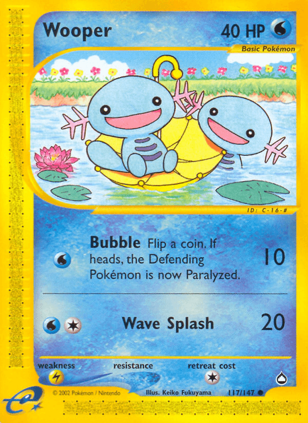 Wooper (117/147) [Aquapolis] - Doe's Cards