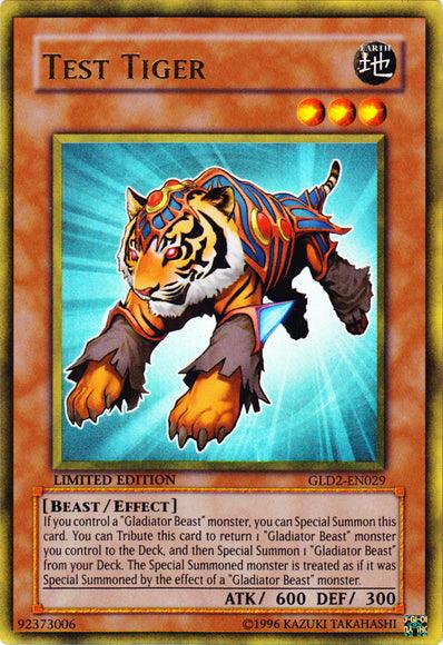 Test Tiger [GLD2-EN029] Ultra Rare - Doe's Cards