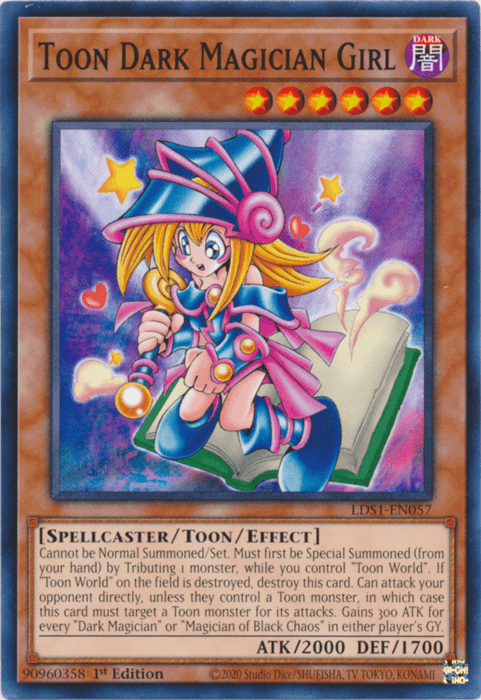 Toon Dark Magician Girl [LDS1-EN057] Common - Doe's Cards