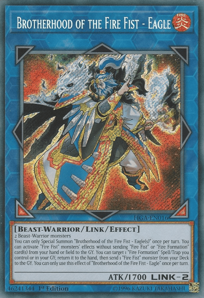 Brotherhood of the Fire Fist - Eagle [FIGA-EN016] Secret Rare - Doe's Cards