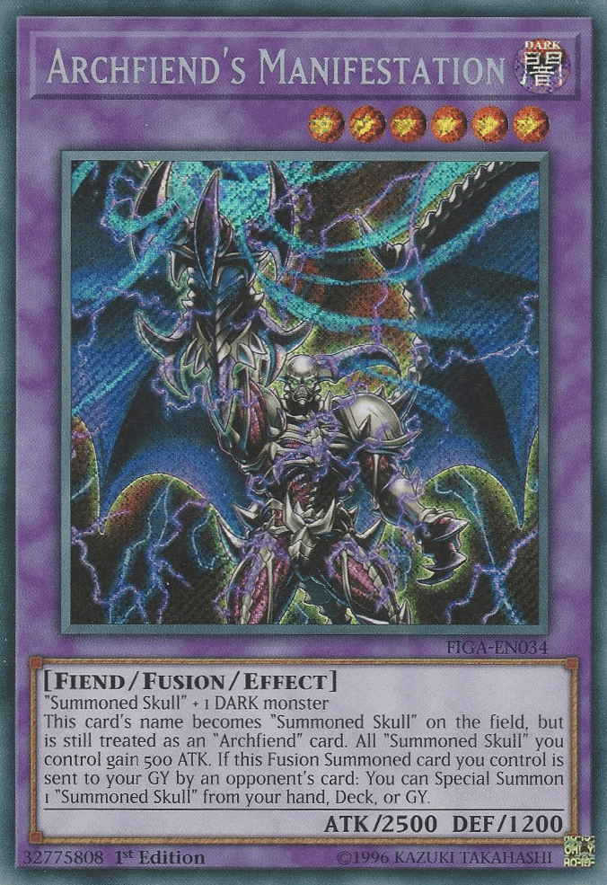 Archfiend's Manifestation [FIGA-EN034] Secret Rare - Doe's Cards