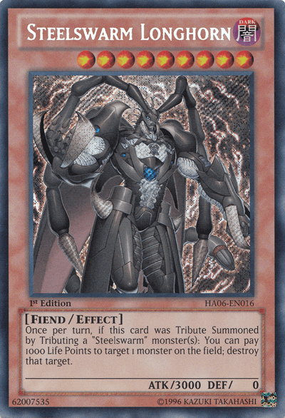 Steelswarm Longhorn [HA06-EN016] Secret Rare - Doe's Cards