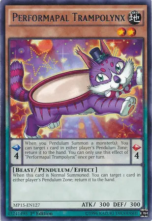 Performapal Trampolynx [MP15-EN127] Rare - Doe's Cards