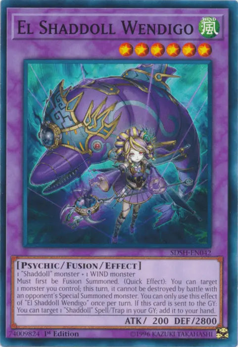 El Shaddoll Wendigo [SDSH-EN042] Common - Doe's Cards