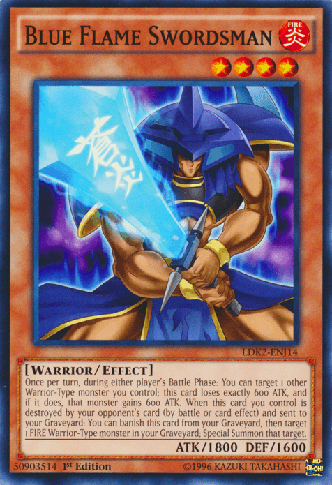 Blue Flame Swordsman [LDK2-ENJ14] Common - Doe's Cards