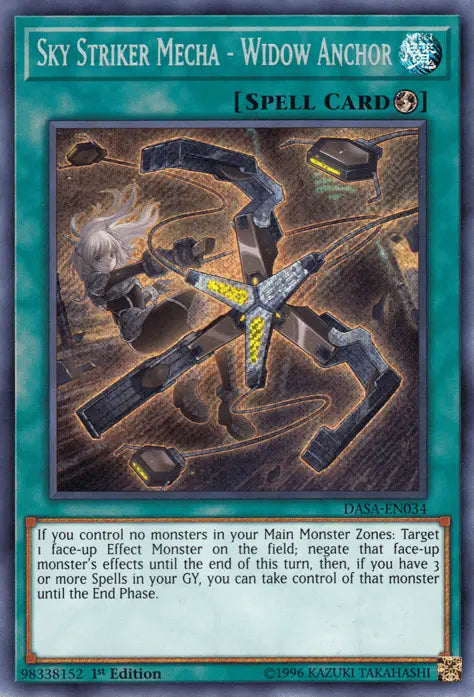 Sky Striker Mecha - Widow Anchor [DASA-EN034] Secret Rare - Doe's Cards