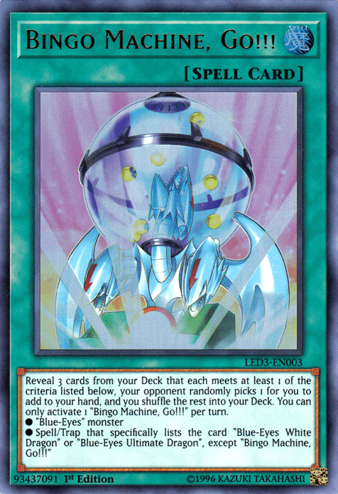 Bingo Machine, Go!!! [LED3-EN003] Ultra Rare - Doe's Cards