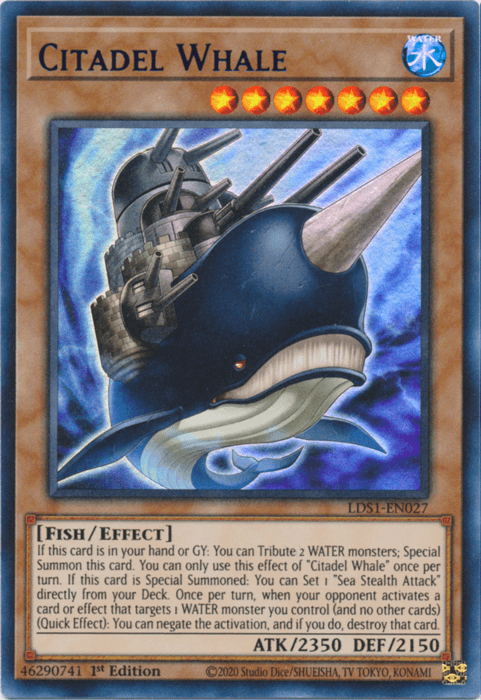 Citadel Whale (Purple) [LDS1-EN027] Ultra Rare - Doe's Cards