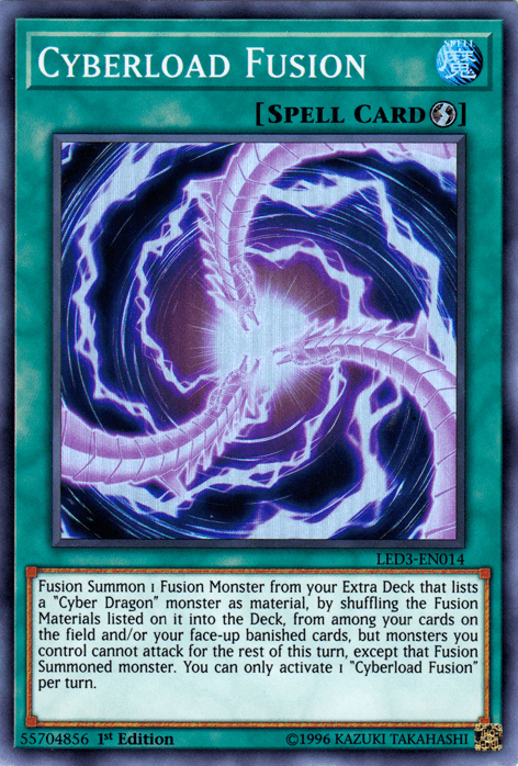 Cyberload Fusion [LED3-EN014] Super Rare - Doe's Cards